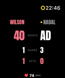 RallyScore Apple Watch scorer